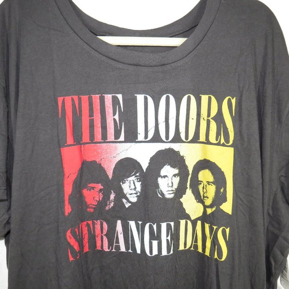 Torrid Plus 2X The Doors Relaxed Fit Fringe Back Cotton Blend T-Shirt - Picture 4 of 8